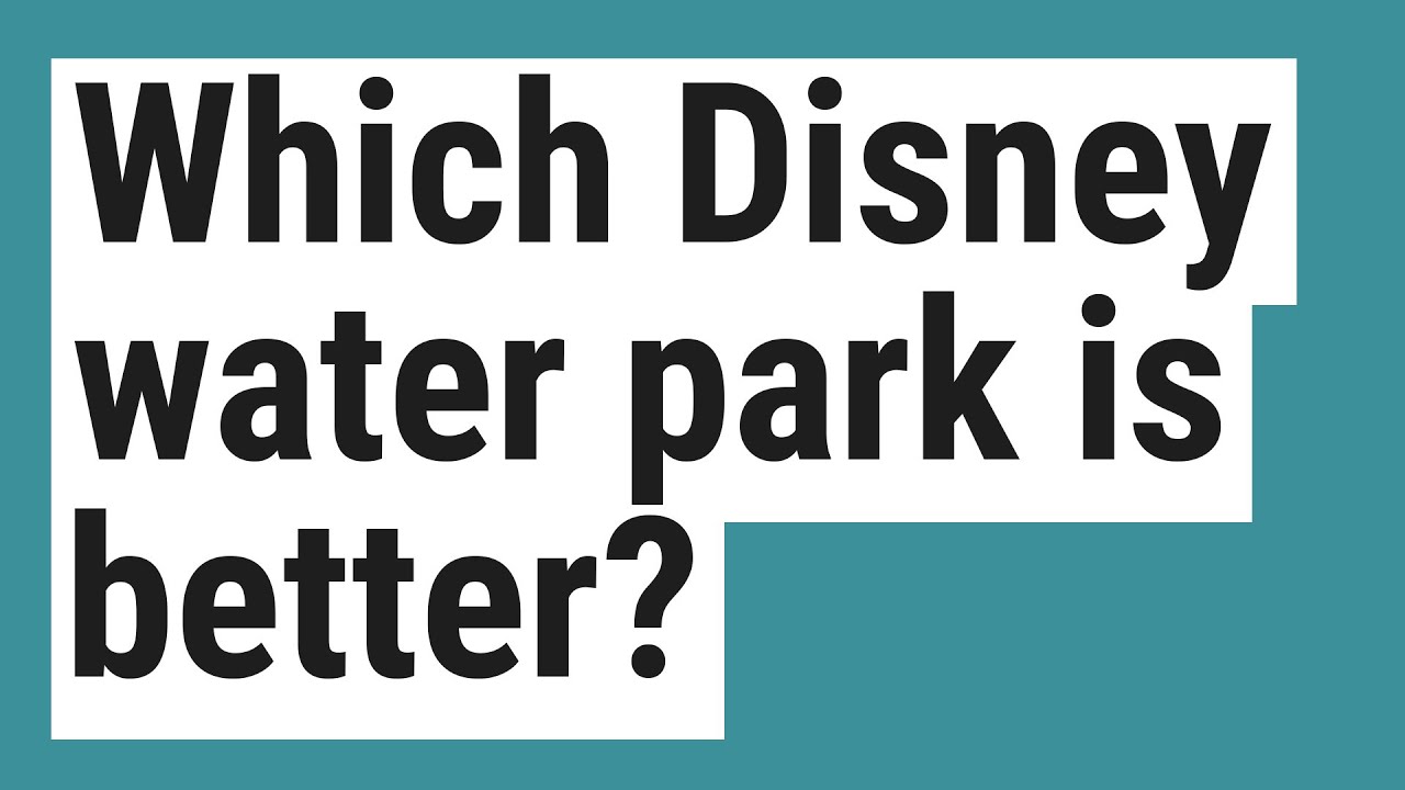 Which Disney water park is better?