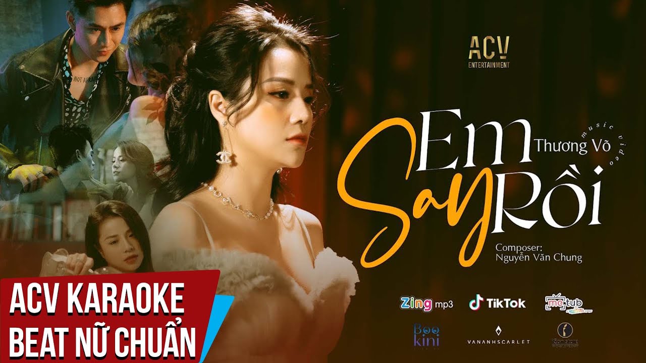 Karaoke | Em Say Rồi - Thương V&otilde; | Beat Tone Nữ Chuẩn
