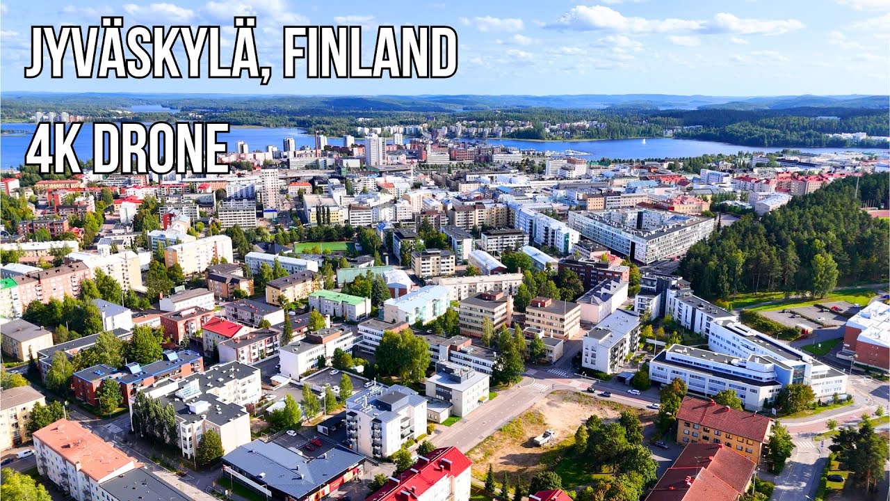 Jyväskylä FINLAND Summer By Drone 4K