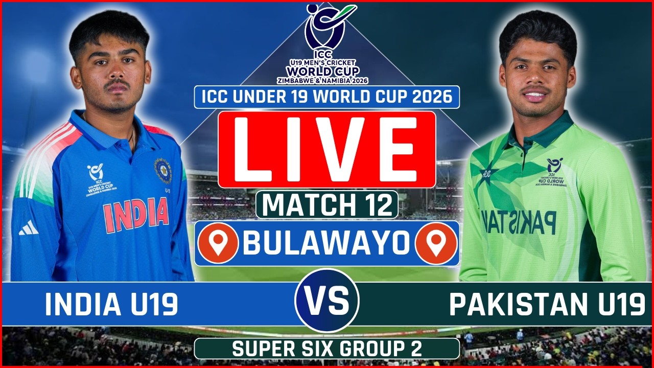 Pakistan U19 vs India U19 LIVE Match | PAK U19 vs IND U19 Live Commentary | Under 19 World Cup Live
