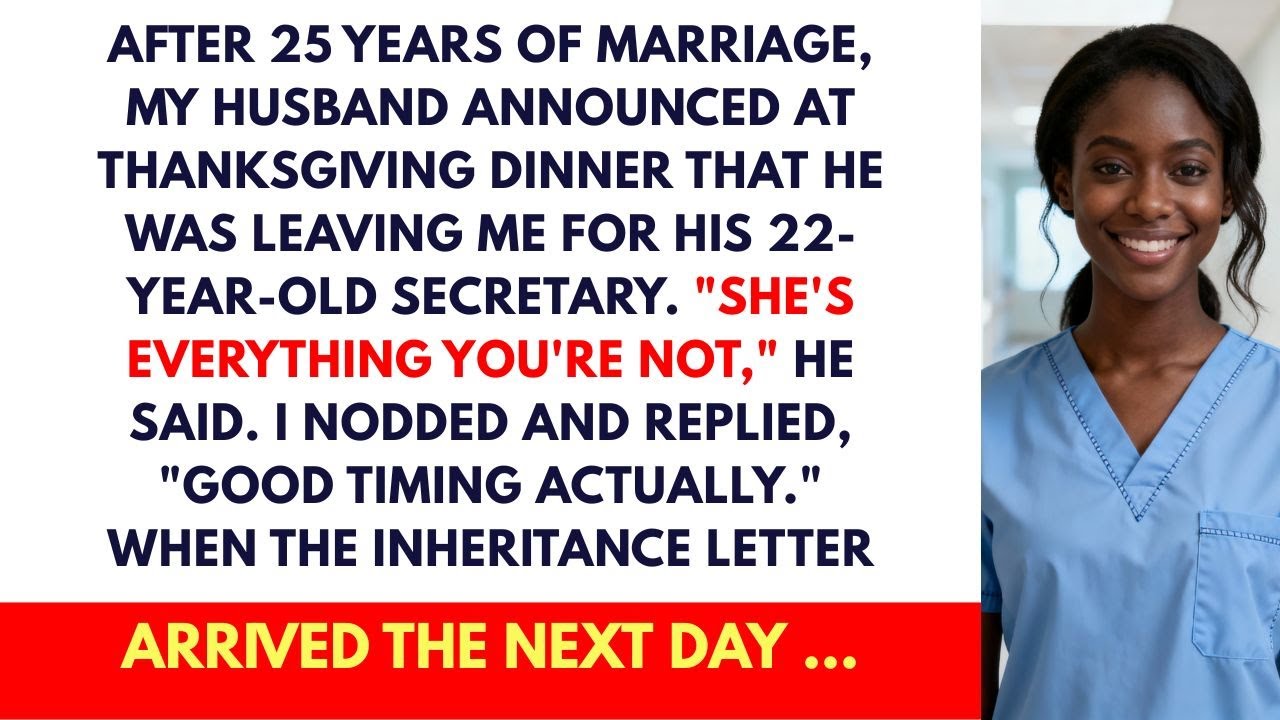 At Thanksgiving Dinner, My Husband Announced He Was Leaving Me For His Secretary