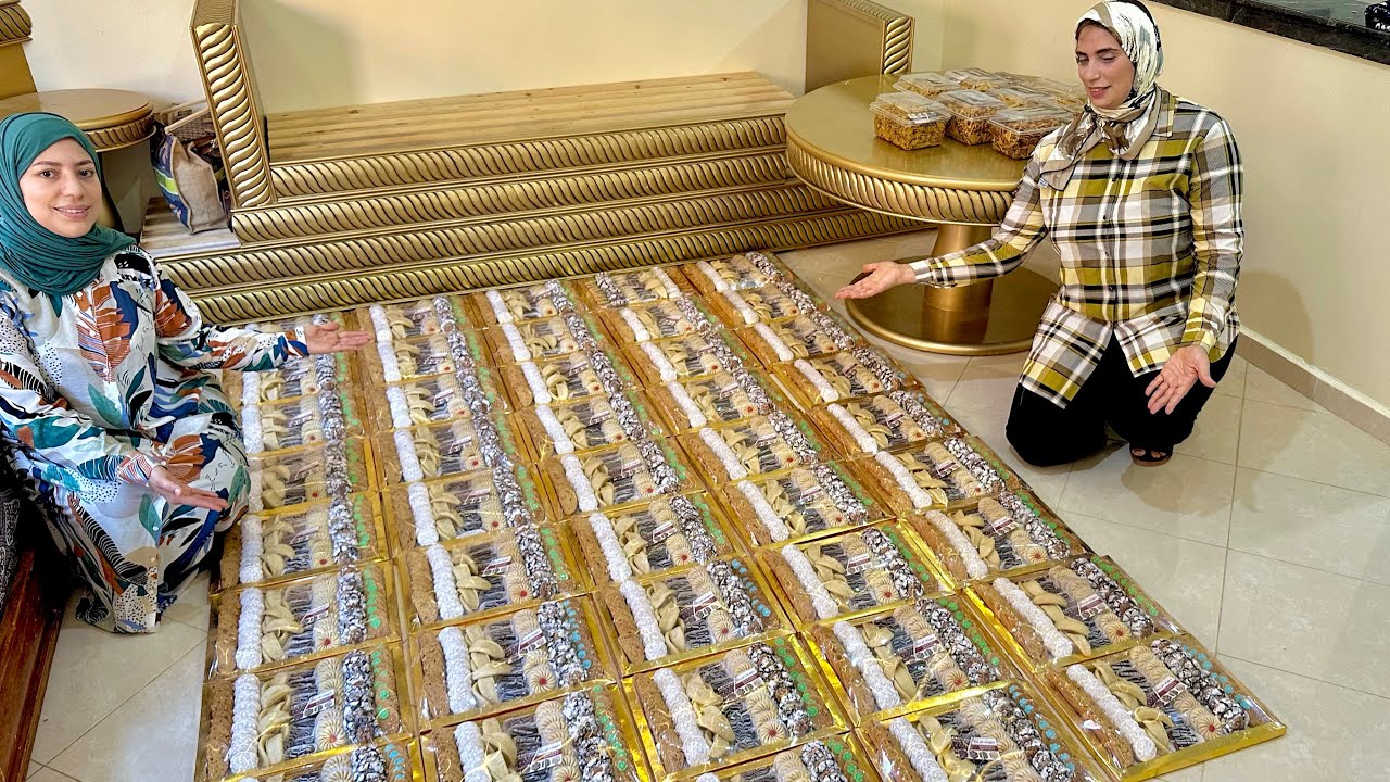 طلبية عرس كبيرة 50 بلاطو مشكلة مع جميع أسرار صابلي من عند حلاوية محترفة وراتنا أسرار خدمتها وطلبياها