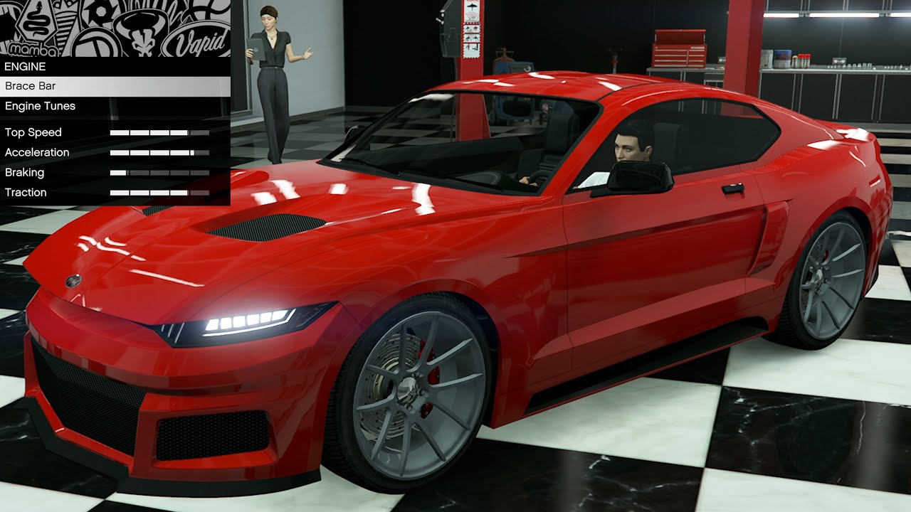 GTA 5 - Кастомизация транспортных средств из прошлых DLC - Vapid Dominator GTX (Ford Mustang GTT)