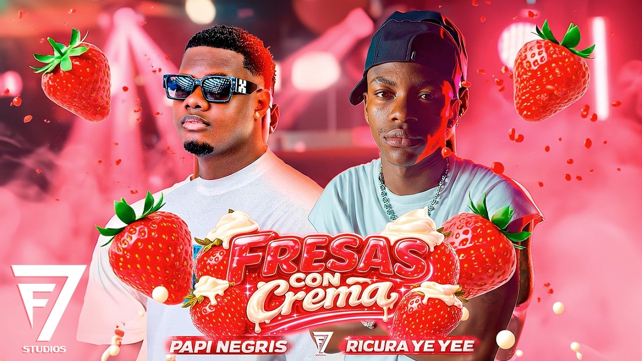 FRESAS CON CREMA - PAPI NEGRIS Ft. RICURA YE YEE (Visualizer)