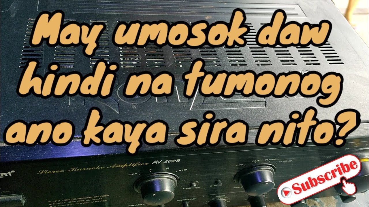 KONZERT AV-502B REPAIR || UMOSOK ANG KABILANG CHANNEL, HOW TO REPAIR