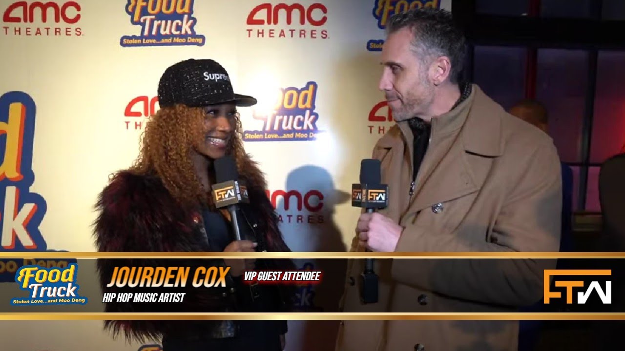 Todd interviews Hip Hop Artist, Jourden Cox I Food Truck:Stolen Love and Moo Deng NYC Movie Premiere