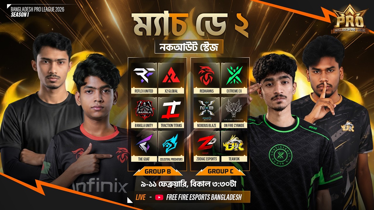 FFBPL S1 নকআউট স্টেজ ডে 2 | Garena Free Fire @Blade_On_Top @KUTTUSH-u5r @Flickerz7  