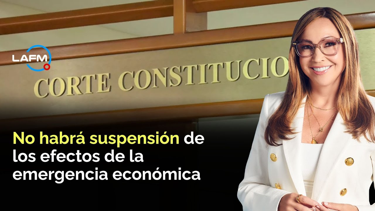 No habrá suspensión de los efectos de la emergencia económica.
