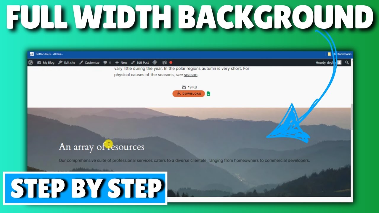 How To Create Full Width Blocks With Background Images in WordPress | Full Guide