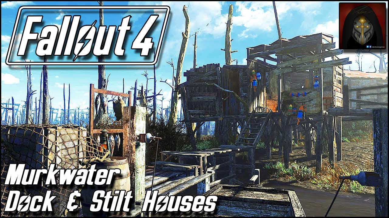 Fallout 4 | MURKWATER CONSTRUCTION SITE - Dock & Stilt House