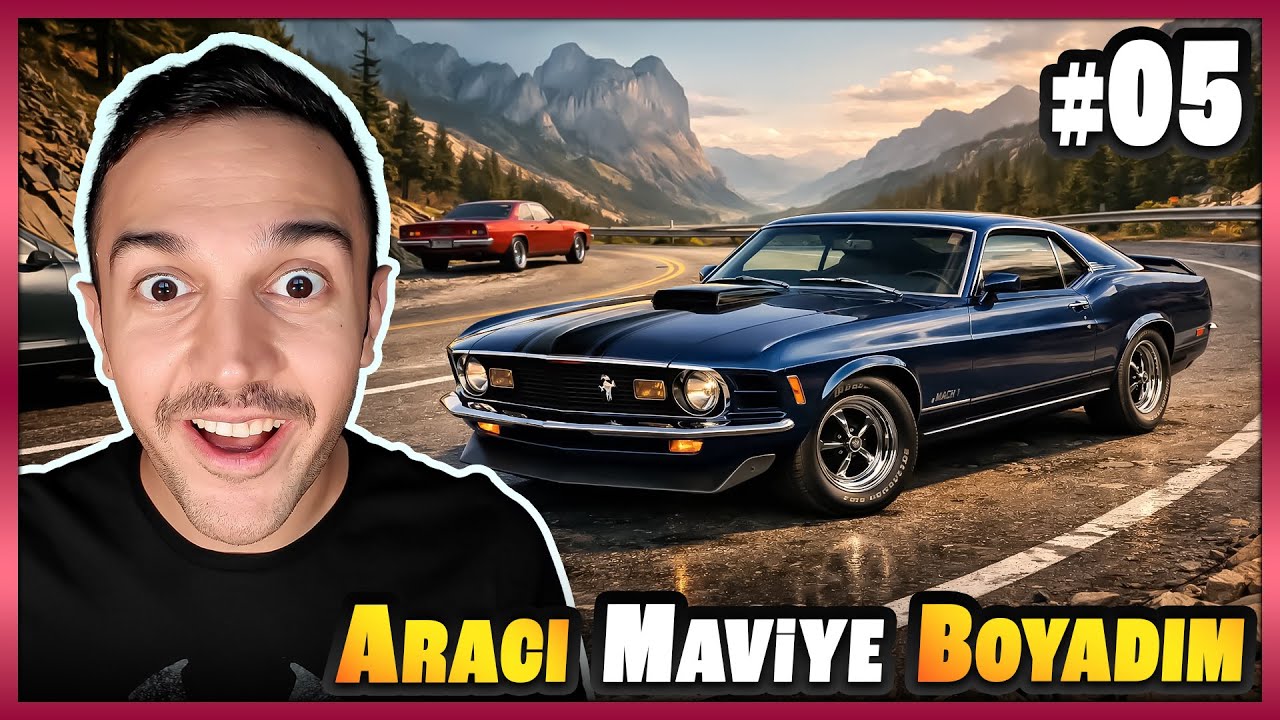 MUSTANGİ MAVİYE BOYADIM EFSANE OLDU 🔵🐎 | Drive Beyond #5