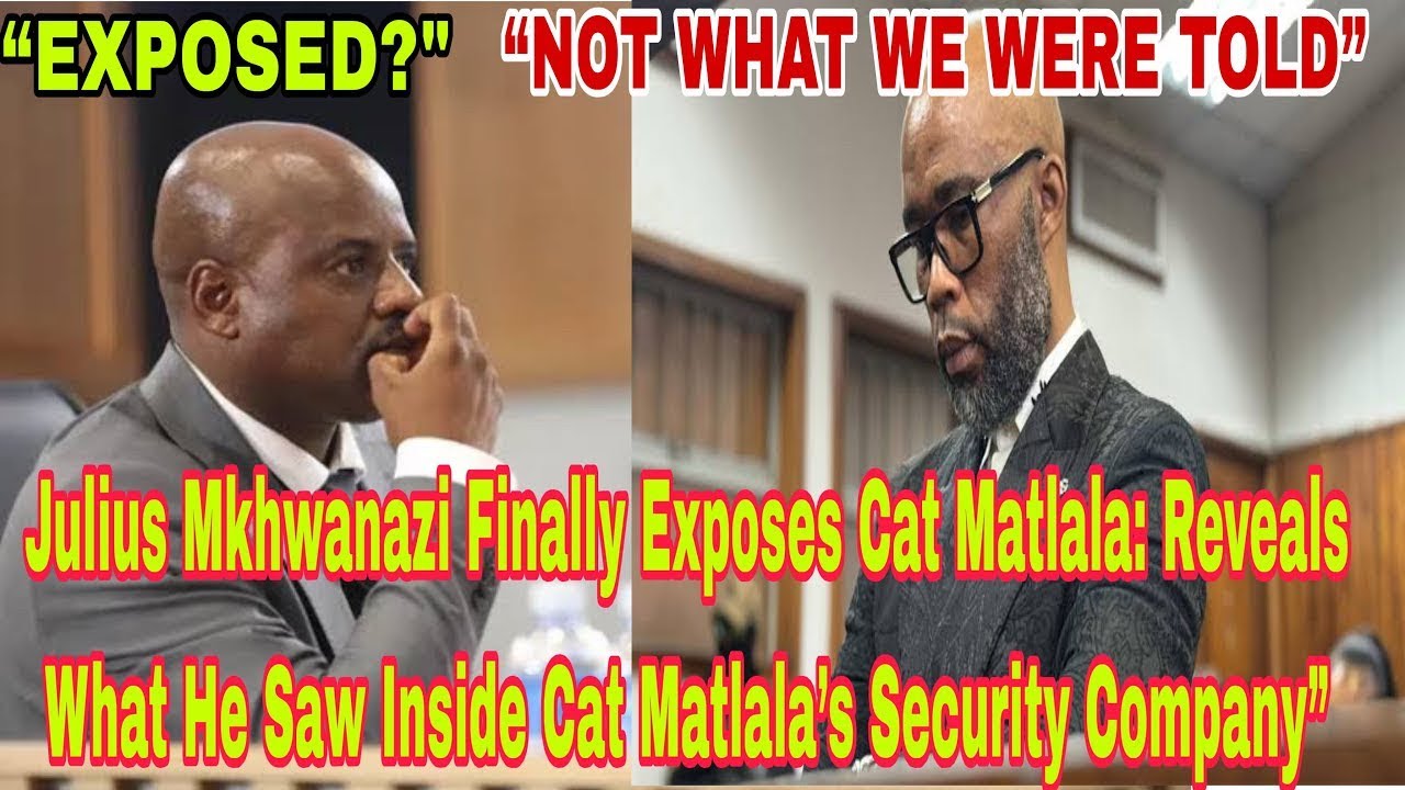 SHOCKING CONFESSION: Julius Mkhwanazi Finally Exposes CAT Matlala Dirty Secrets 