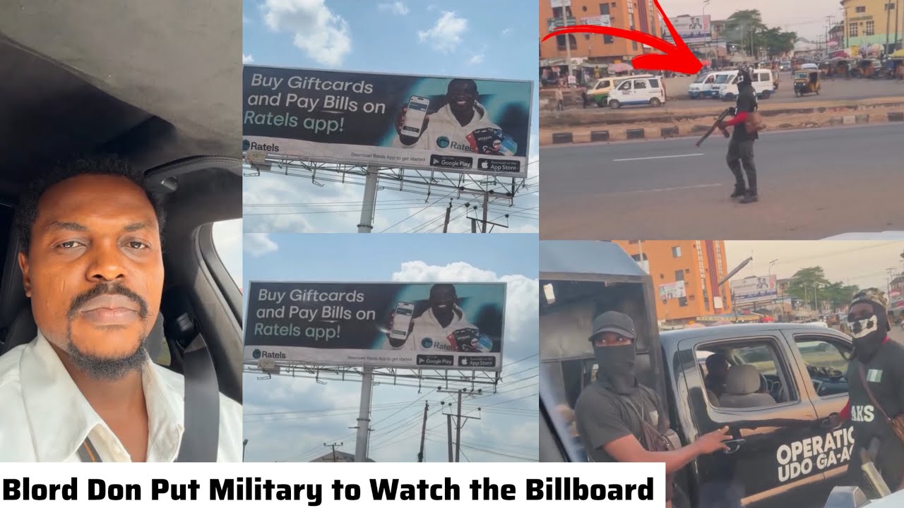 Blord Deploy Military to Watch Over Verydarkman Billboard after Ratels threatened to Remove it