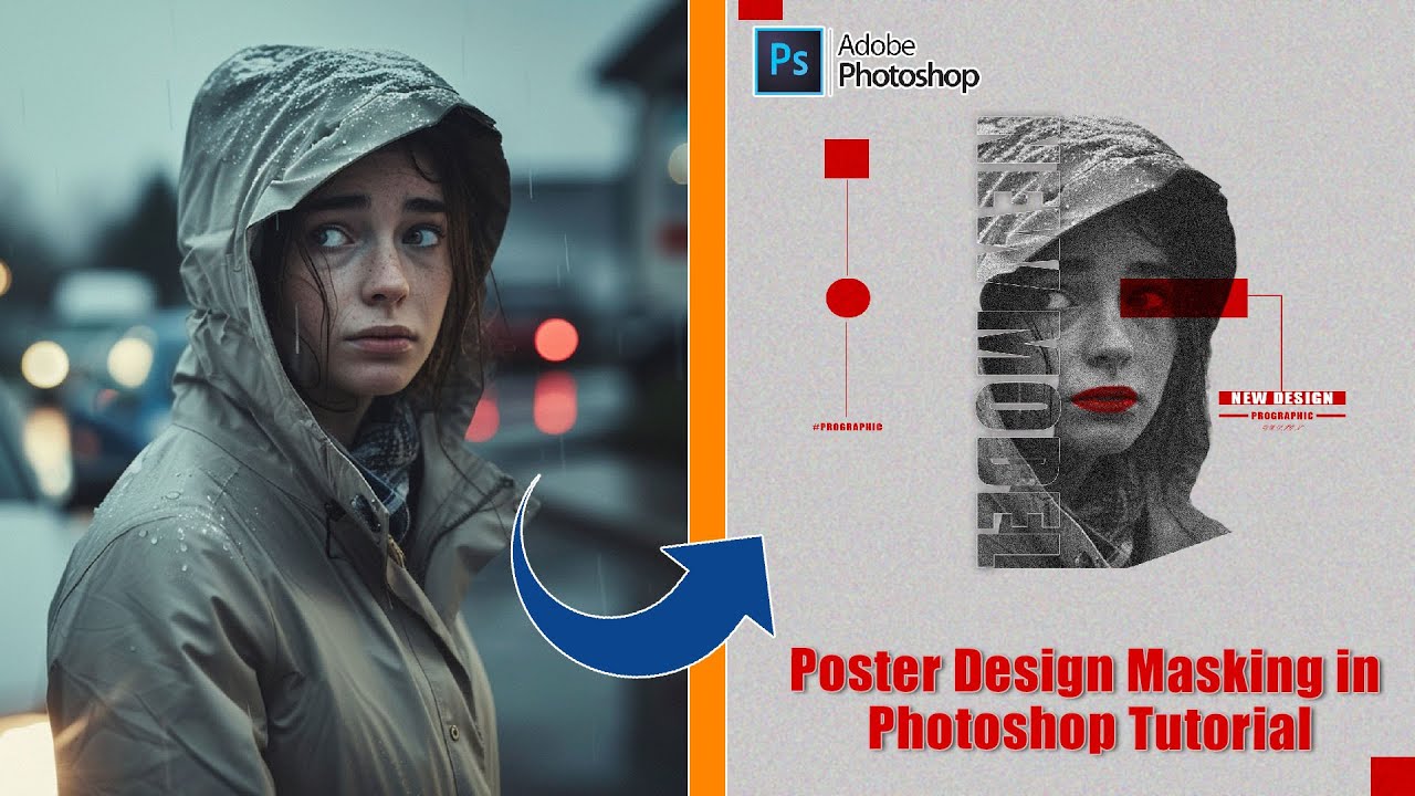 Poster Design - Masking in Photoshop - Photoshop Tutorial #GraphicProDesign⁩