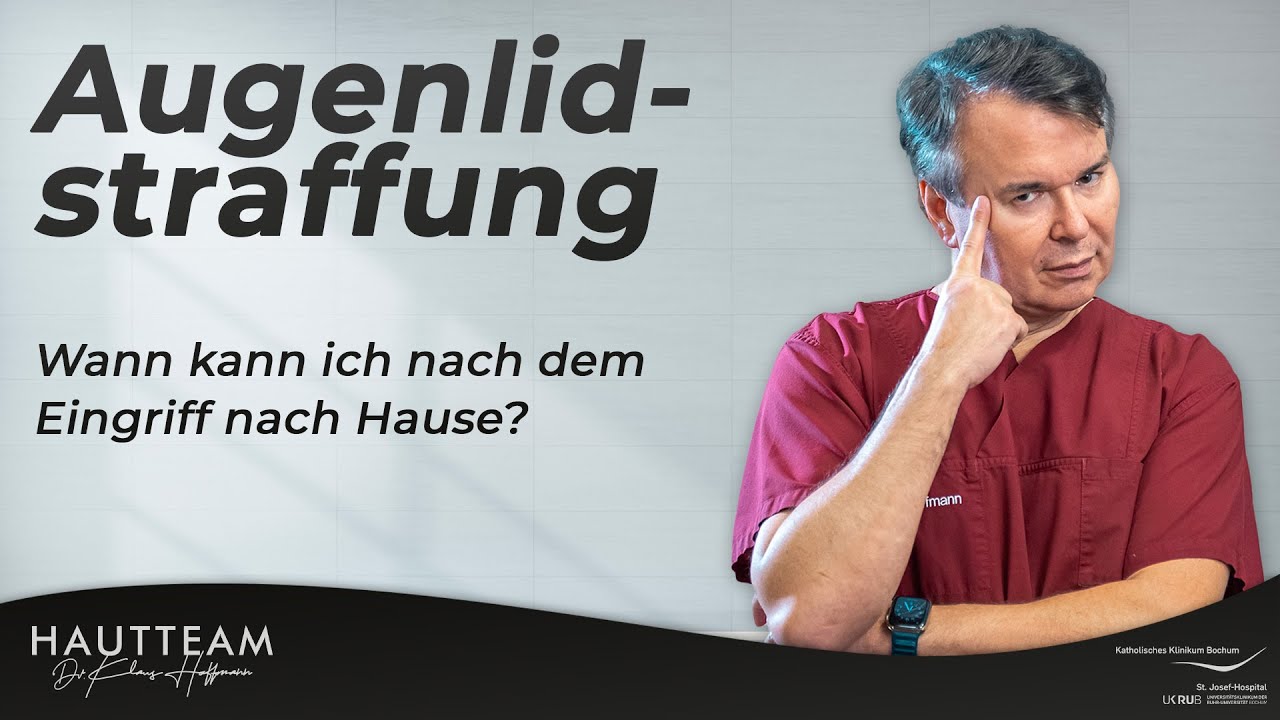 Augenlidstraffung - Wann kann ich nach dem Eingriff nach Hause?