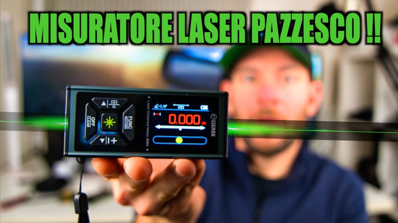 Misuratore LASER PRECISISSIMO ! Area, volume, Livella, inclinazione, angolo etc ....CIGMAN CD-60G