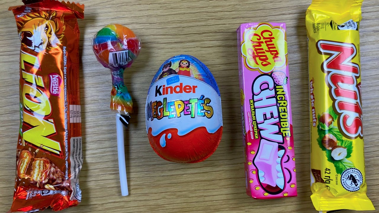 Lollipops Unpacking ASMR 🍭 Satisfying Video | Chupa Chups Surprise, Kinder Joy and Chocolate