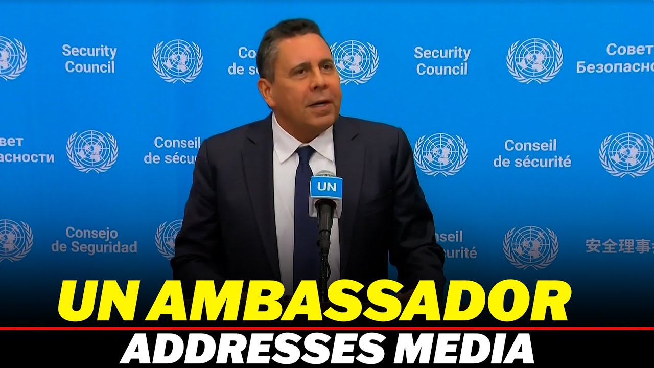 UN Ambassador of Venezuela Samuel Moncada speaks to reporters | UN Security Council | US-Venezuela