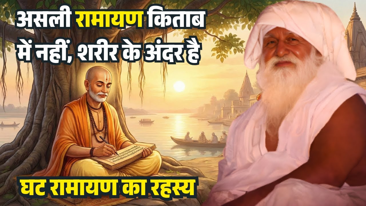असली रामायण किताब में नहीं, शरीर के अंदर है | घट रामायण का रहस्य | Baba #Jaigurudev #Satsang