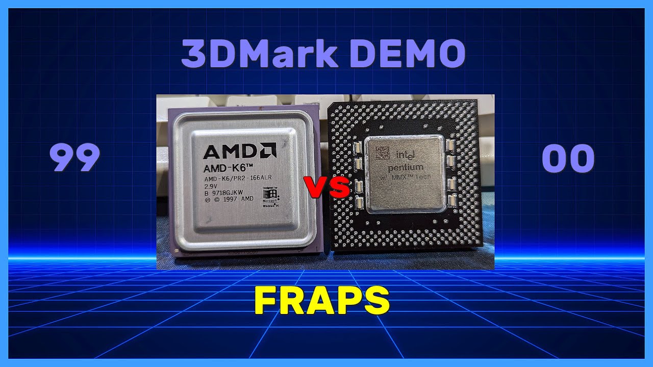 [FRAPS] Intel Pentium MMX 166Mhz vs AMD K6 166Mhz