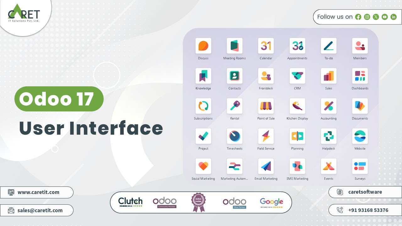 Exploring the Odoo 17 User Interface || Odoo 17 Features