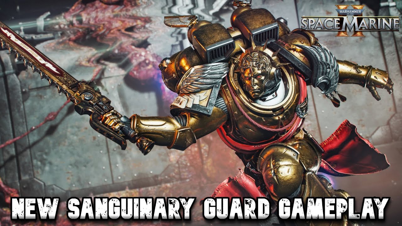 NEW Sanguinary Guard Gameplay!! Blood Angels Champion Pack!! - Warhammer 40K: Space Marine 2