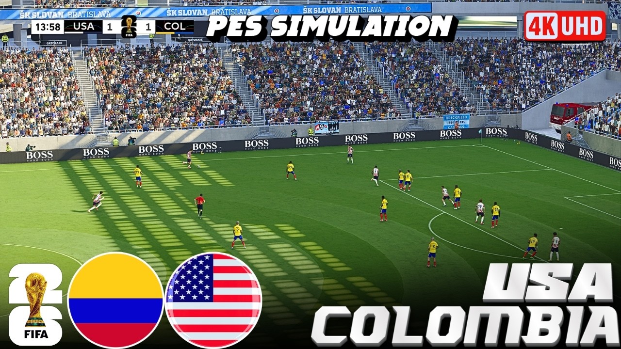 🔴USA vs Colombia | FIFA World Cup 2026 Group - Stage Match | PES 2021 Gameplay #worldcup2026