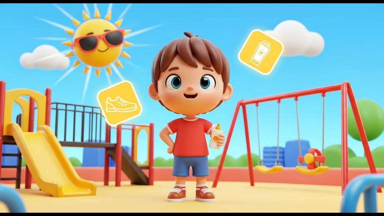 Playground Safety & Sun Protection! ☀️ Yes Yes Sunscreen Song | CoComelon Nursery Rhymes