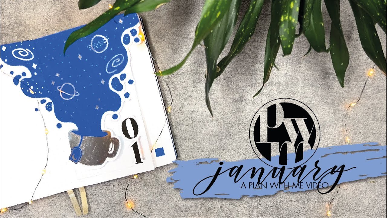 Plan With Me || Minimal Galaxy || January 2023 || Bullet Journal Setup