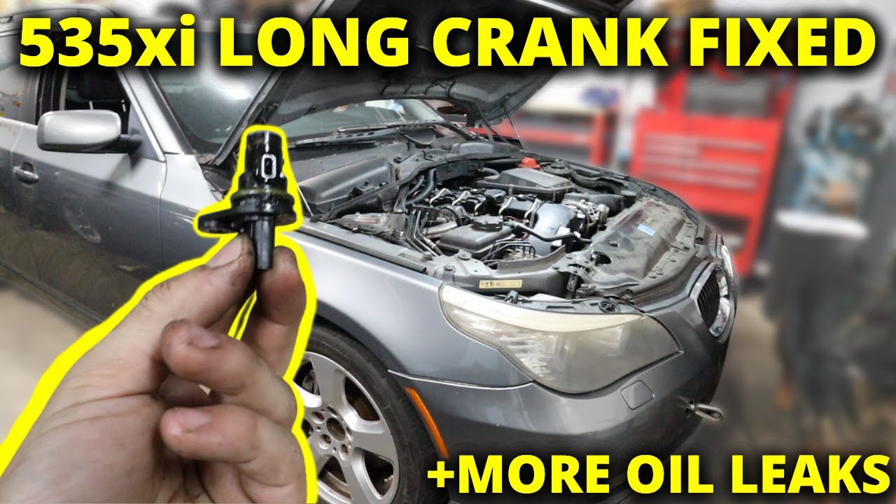 Fixing my 535i Crank Position Sensor (For FREE, + More Leaks FOUND)