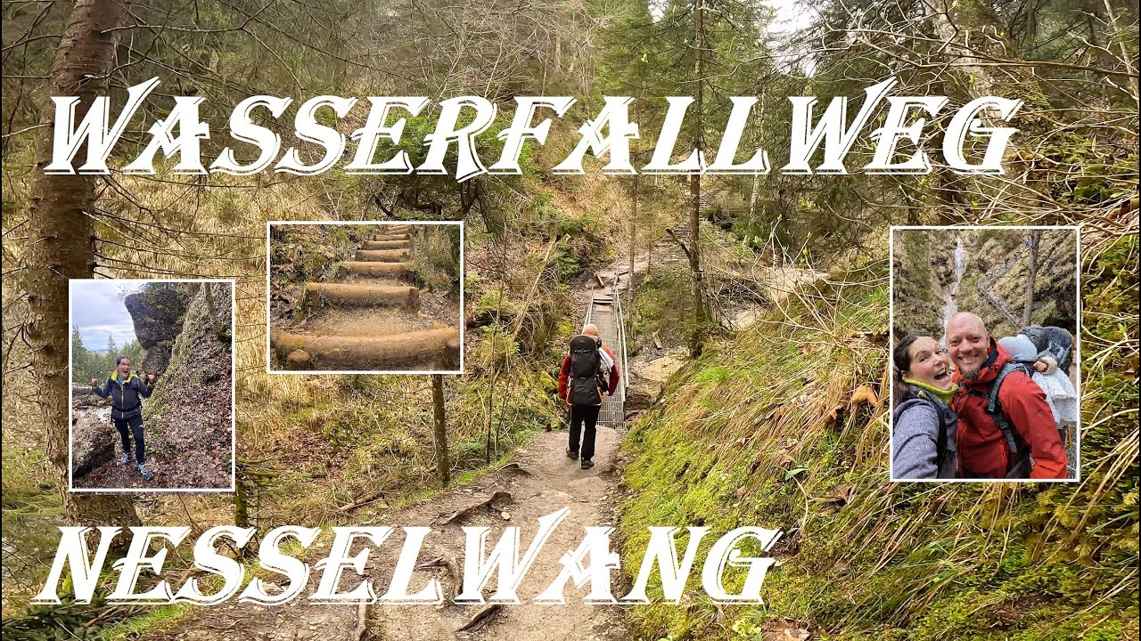 Wasserfallweg Nesselwang - Erlebniswanderung im Allgäu - 4K