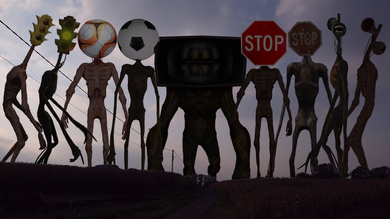 TEAM Stop Head VS TEAM Siren Head VS Megahorn VS TEAM Traffic Light Head VS TEAM Soccer Head