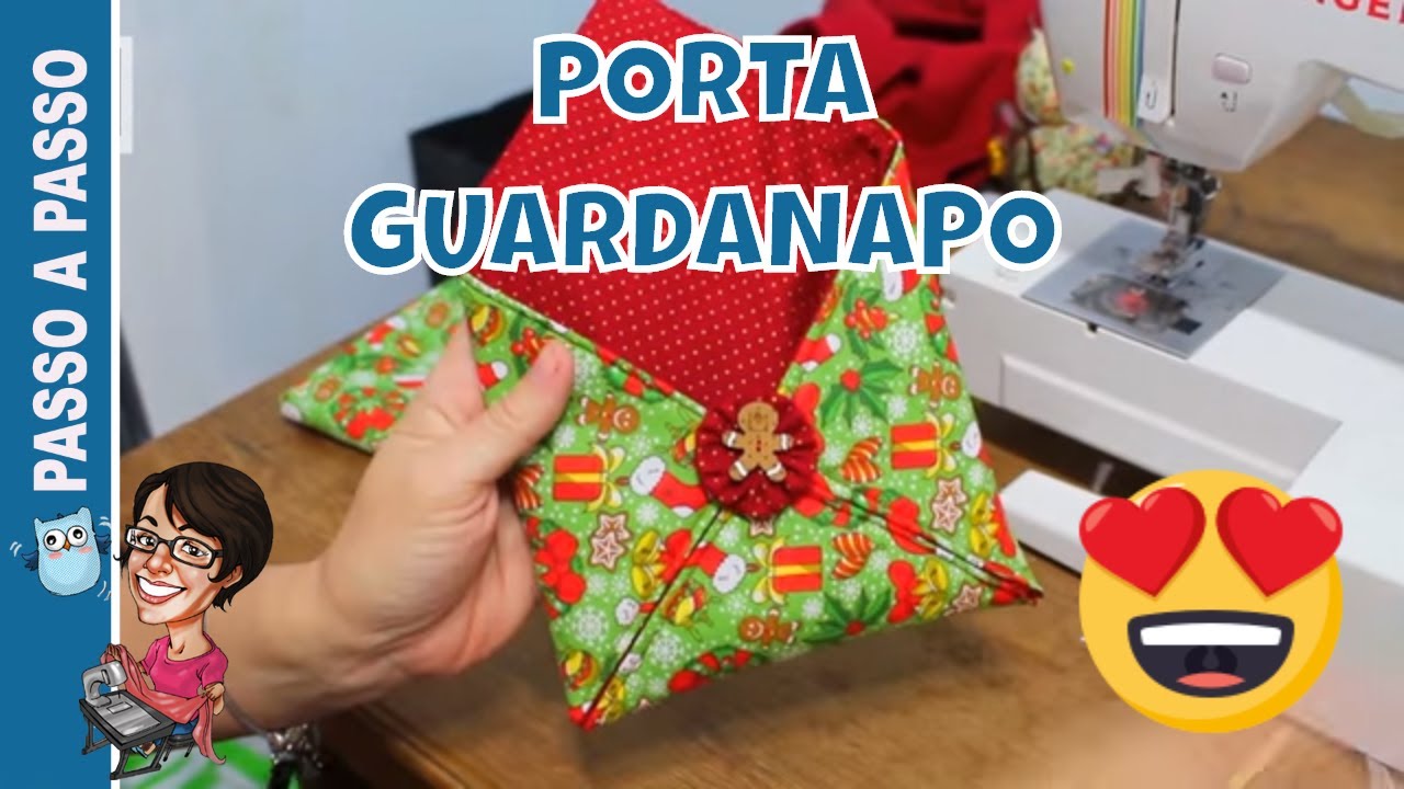 Aprenda como fazer porta Guardanapo em tecido fácil  - Costura Criativa e Artesanato em Tecido