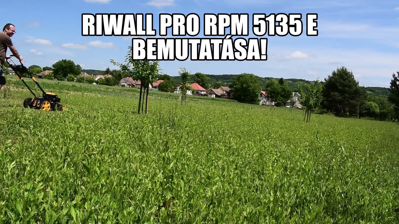 Riwall Pro RPM 5135 E Fűnyírógép bemutatása, (mulcsozás) weldman.hu