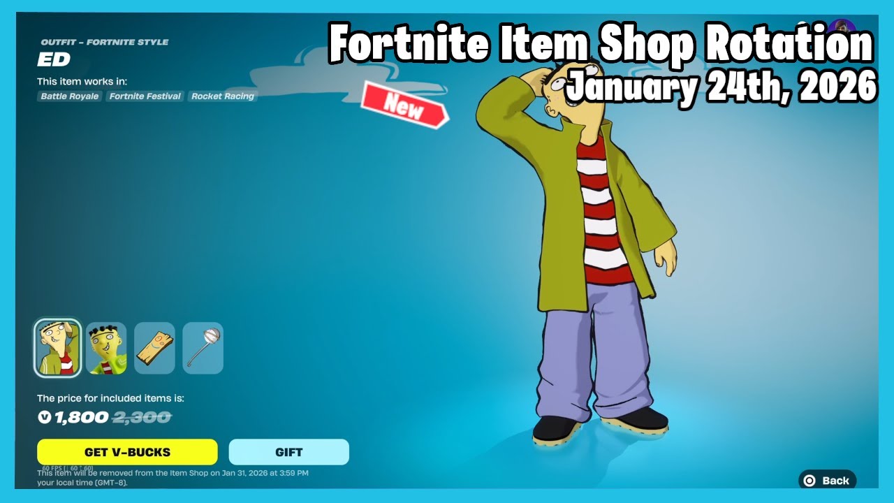 NEW Ed Bundle | Fortnite Item Shop Rotation Today - January 24th, 2026