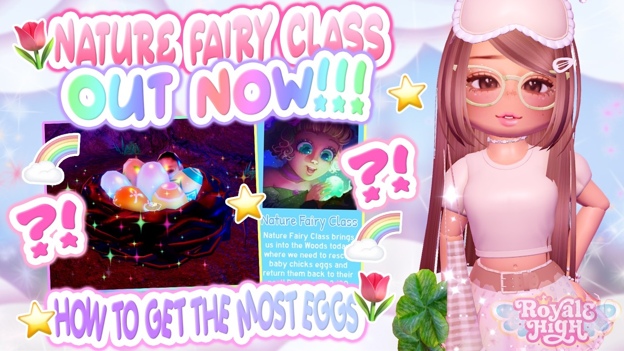 🌈ALERT🌷 HOW TO GET THE MOST EGGS IN THE 🍀NATURE FAIRY CLASS MINIGAME🌧️ | Royale High