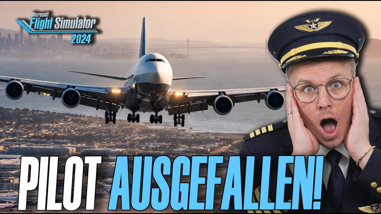Notfall über San Francisco – Ich übernehme eine Boeing 747 und muss landen!