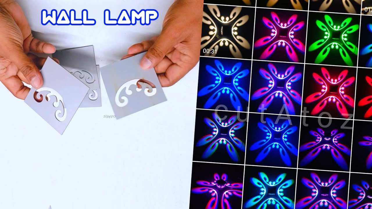 How to Make a Modern Style LED Wall and Ceiling Lamp from PVC Pipe DIY Wall Light Diy PVC Diy