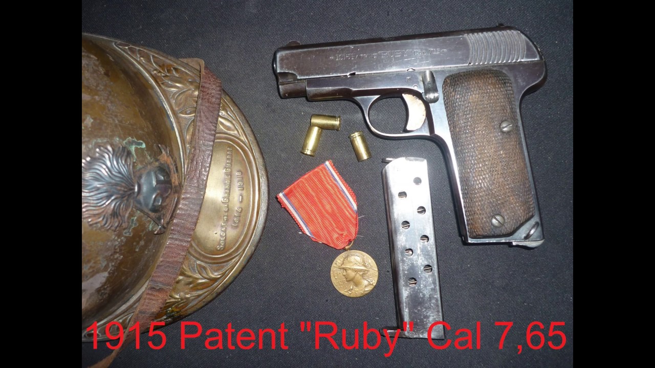Tir au Pistolet Ruby 1915 Eibar 7,65 browning