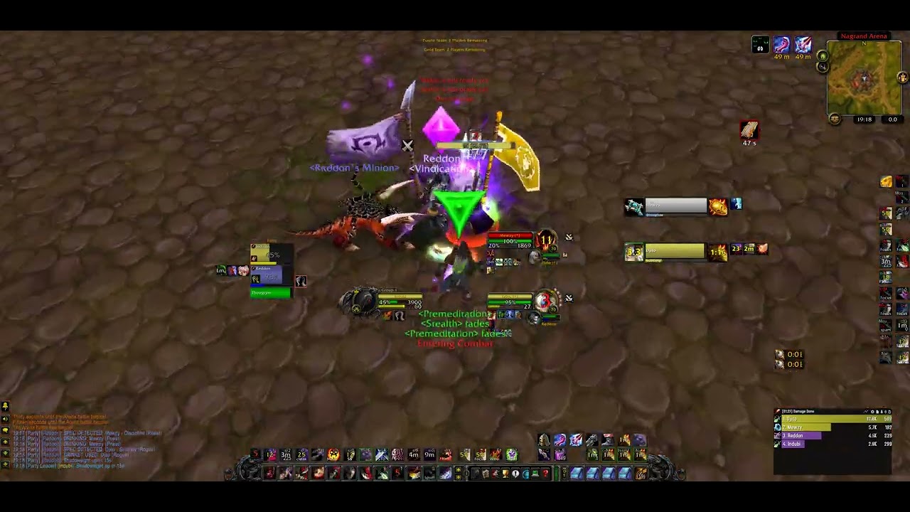 Anniversary TBC Arena lock/rogue (h) vs rogue/disc (a) - worst possible opener