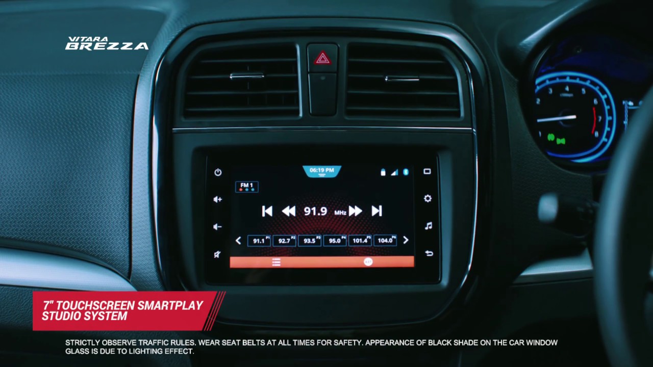 All-New Vitara Brezza | Large Control Display for Smooth Navigation
