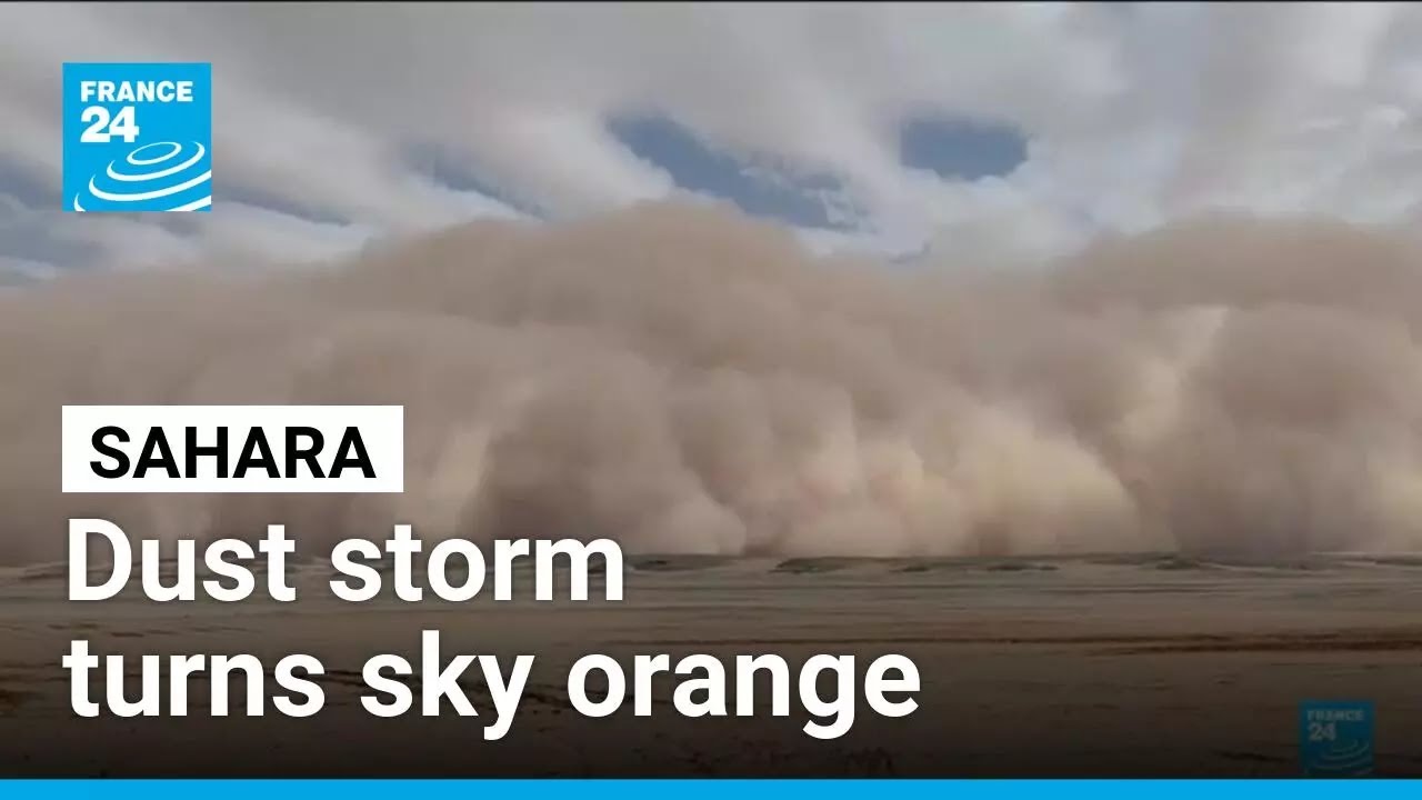 Saharan dust storm turns sky orange over southern Morocco &bull; FRANCE 24 English
