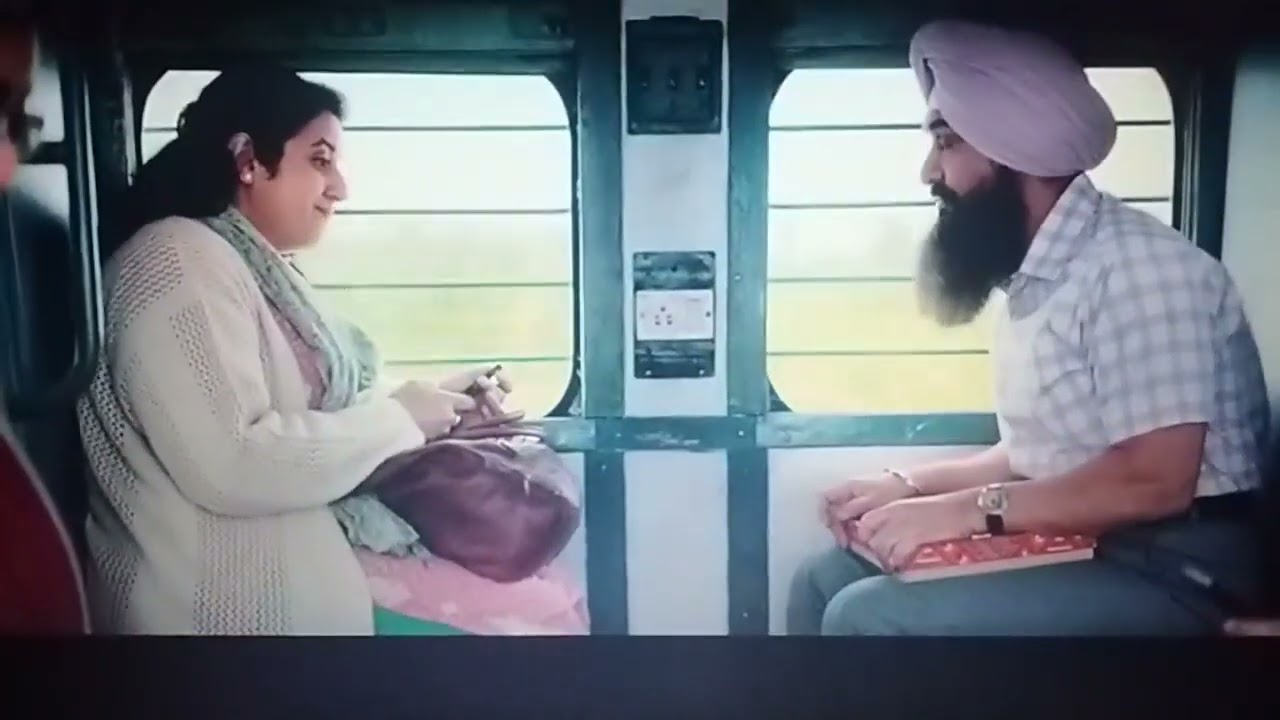 lal singh chadha full train scene .. amir khan gol gappe scene