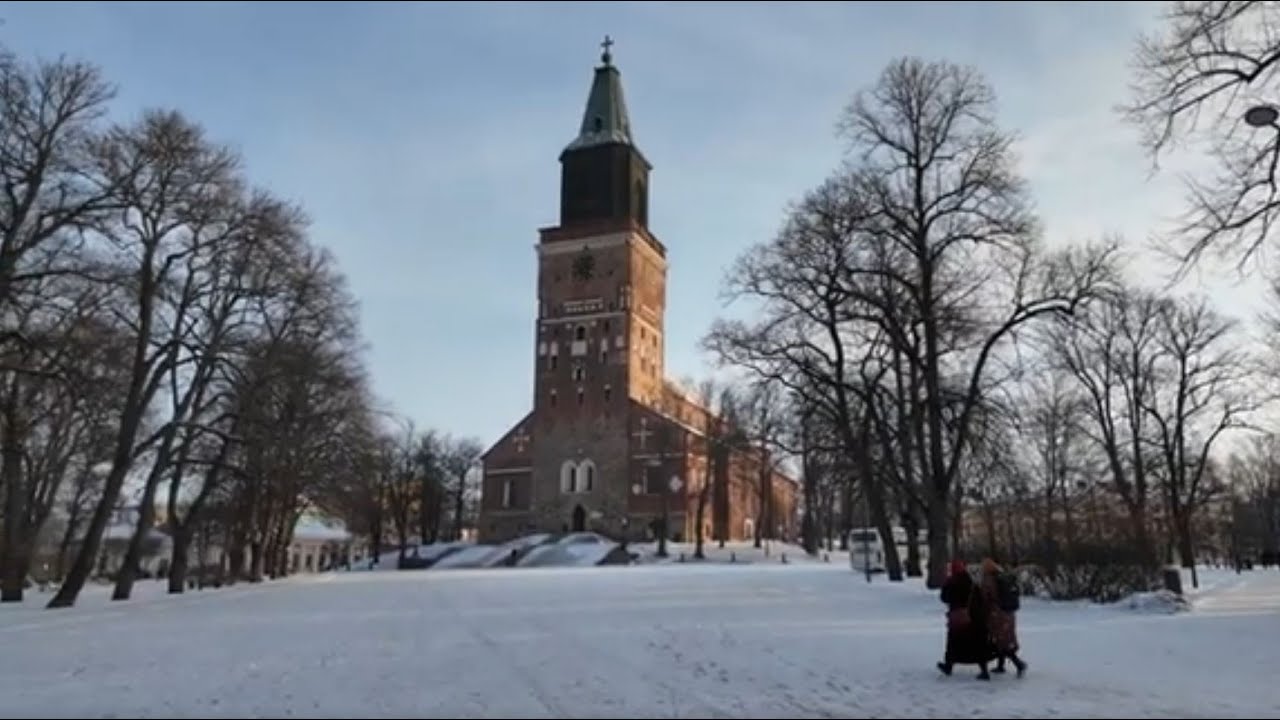 Winter Magic in Turku, Finland - Walking Tour 2026 (4k)