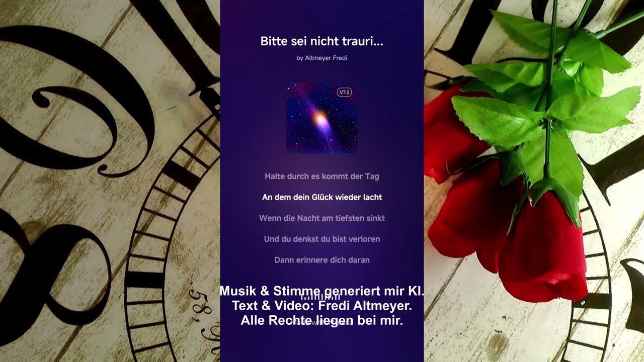 Bitte sei nicht  traurig