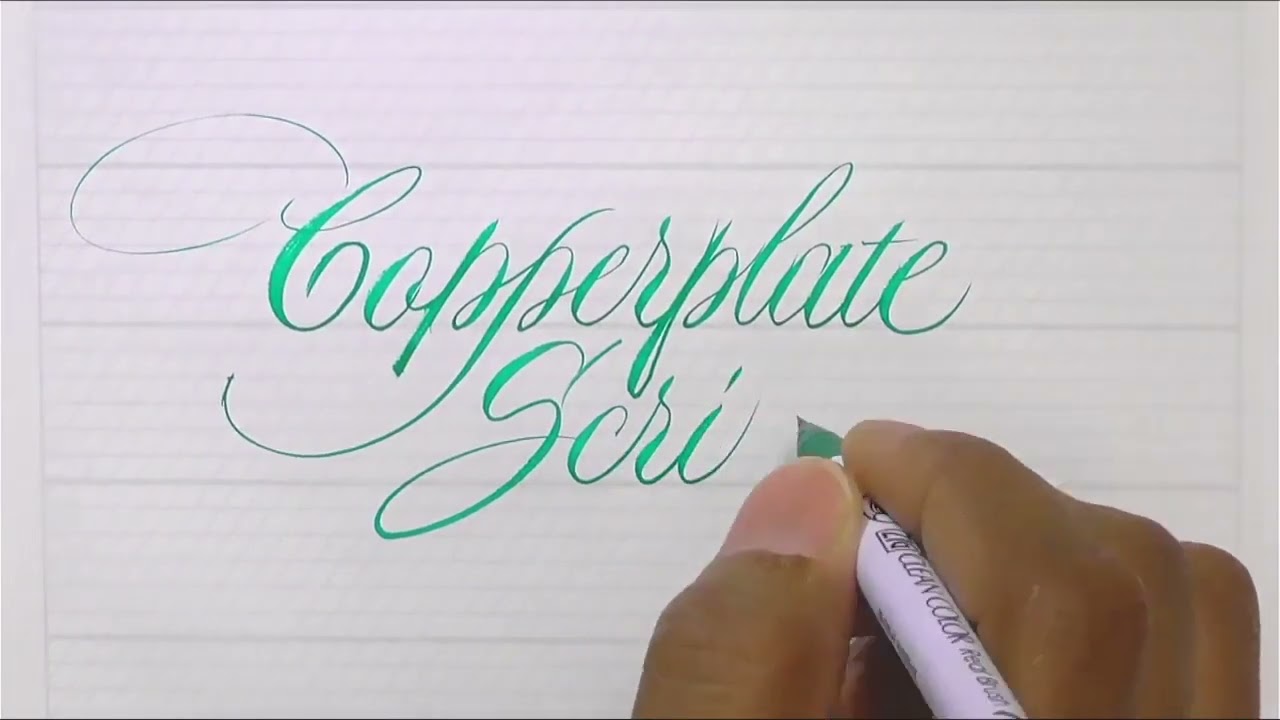 PAScribe Brush Copperplate