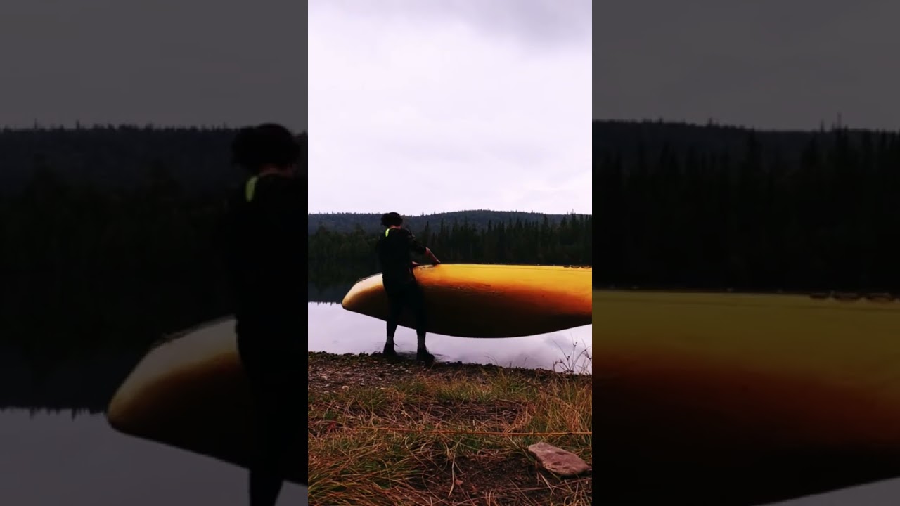 Packing the canoe for a solo paddle #temagami #canoe #fishing #backcountrycamping #solo