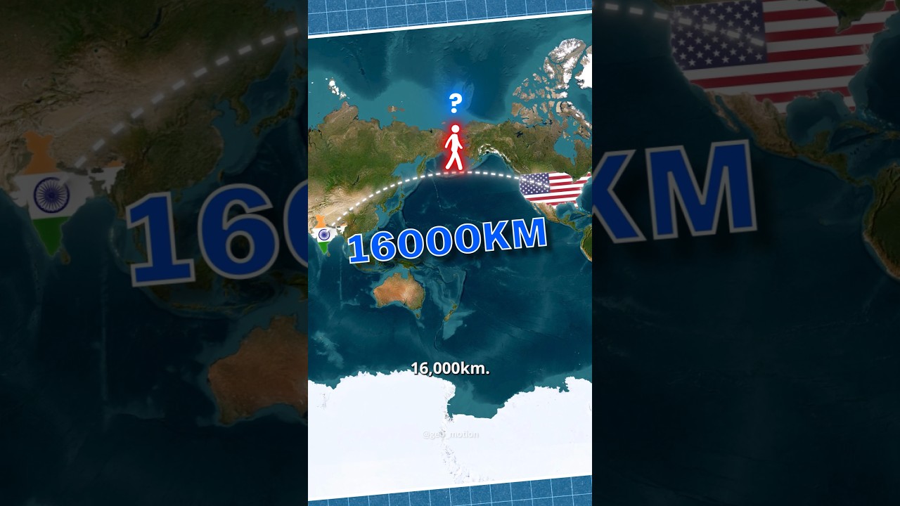 Can You Walk from India to USA?