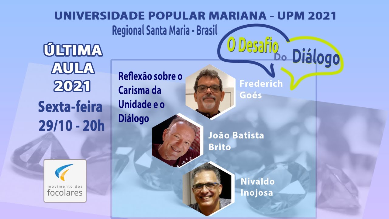 Última Aula da UPM  2021 -  Universidade Popular Mariana