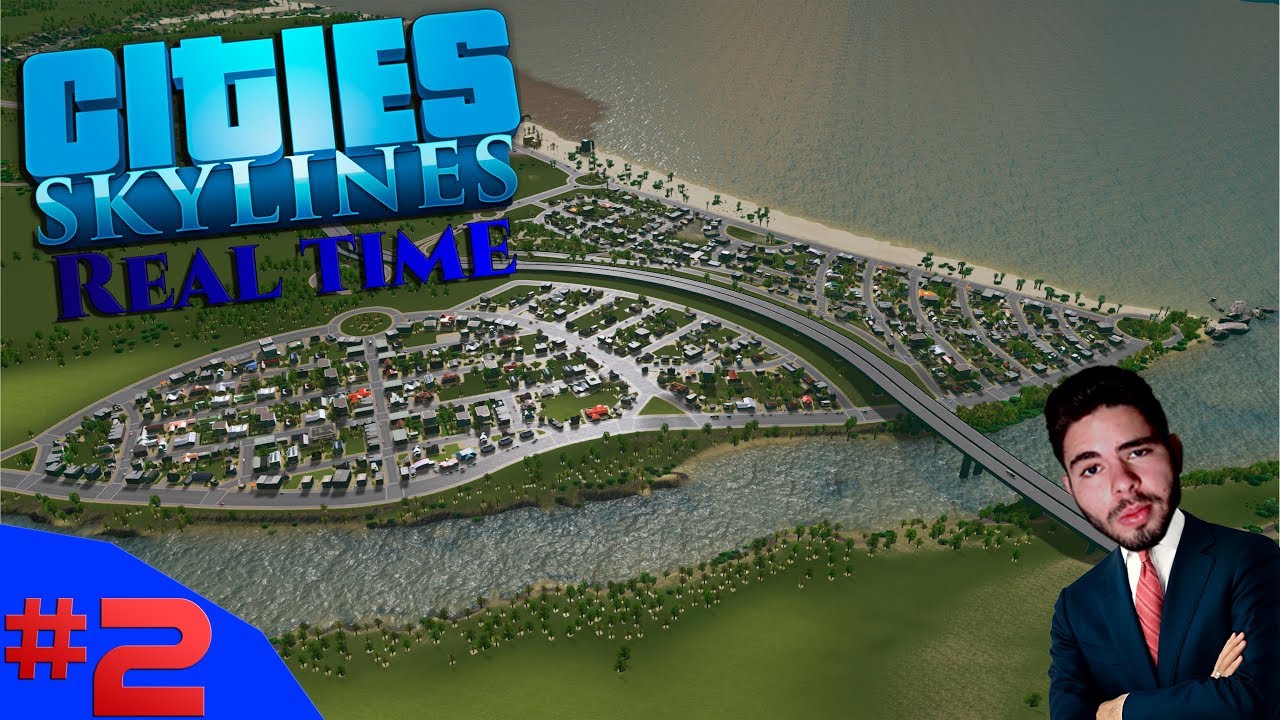 O NOVO BAIRRO RESIDENCIAL E PRIMEIRO PARQUE - Cities Skylines Real Time #2 - (Gameplay / PC / PT-BR)